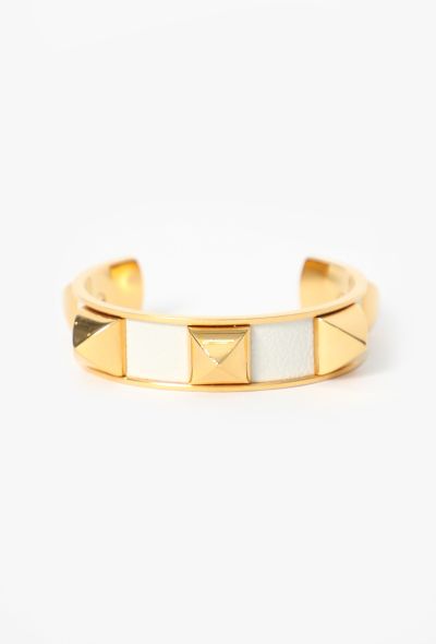 Hermès Médor Leather Jonc Bracelet - 1