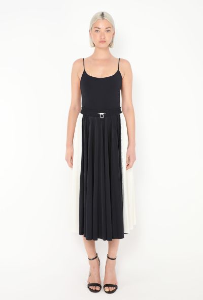 Valentino Pleated Lace Trim Skirt - 1