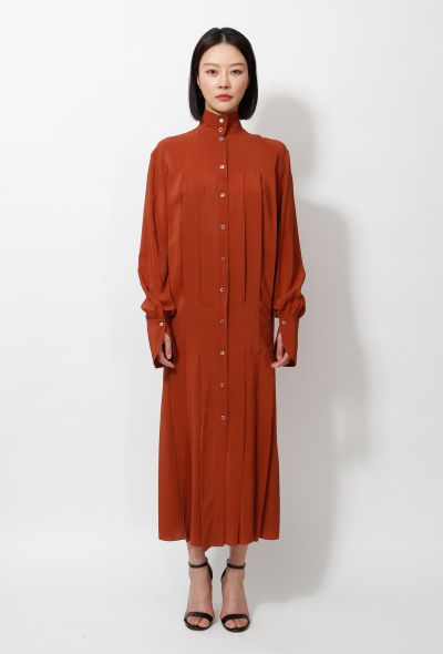 Chloé 2018 Asymmetrical Pleated Shirt Dress - 1