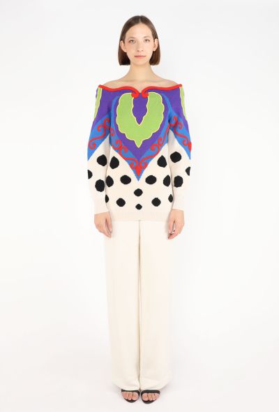 Gianni Versace Patchwork Intarsia Sweater, 1989 - 2