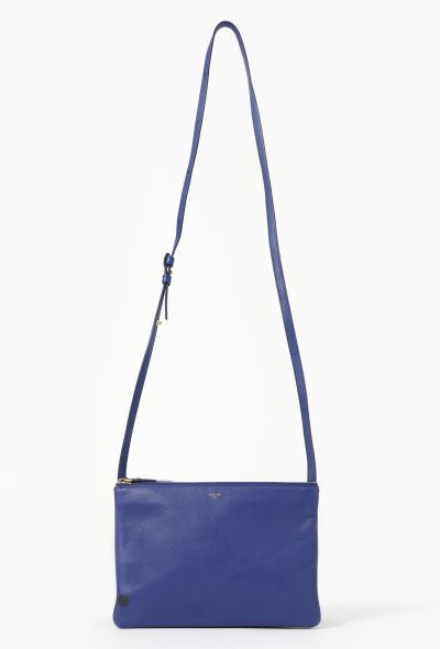 Céline Royal Blue Classic Trio Bag - 1