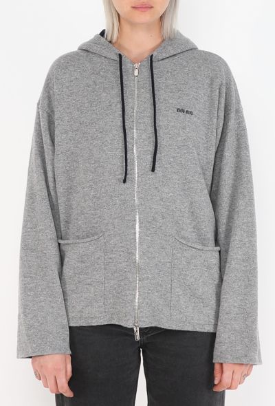 Miu Miu Double-Face Cashmere Hoodie, 2025 - 1