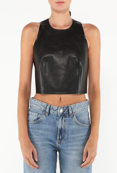 Dior S/S 2020 Leather Halter Top - 1