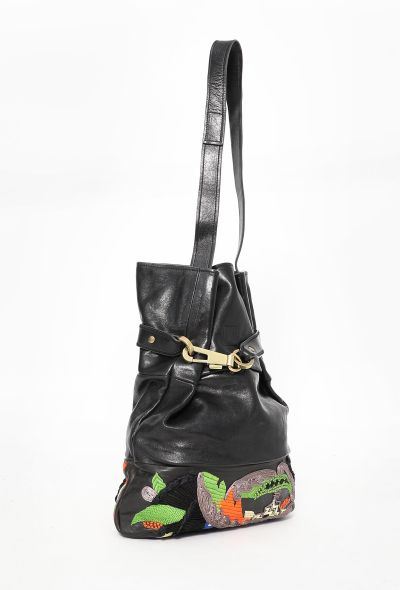 Chloé Embroidered Joan Bucket Bag - 2