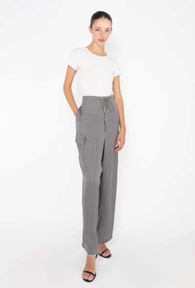 Céline 2021 Monogram Silk Cargo Pants - 1