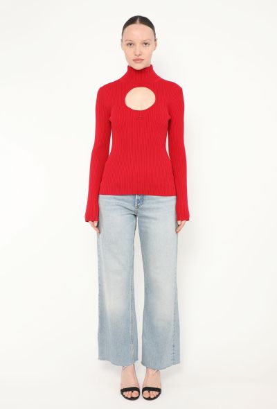 Courrèges 2023 Cut-Out Ribbed Turtleneck - 2