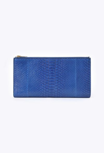 Céline Python Triple Zip Clutch - 1