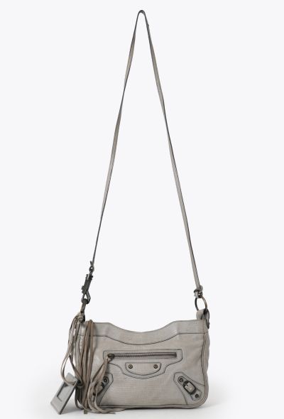 Balenciaga Grey Embossed Classic Hip Bag - 1