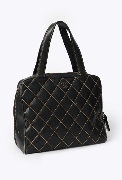 Chanel Vintage Wild Stitch Bowling  Bag - 2