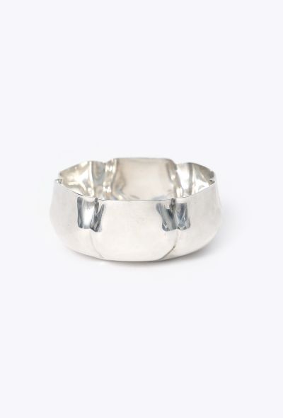 Dior '70s Scalloped Silver Vide Poche - 1