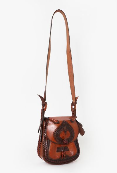 World Treasures Spanish Hand Tooled Leather Bag - 2