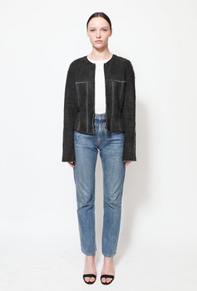 Chanel F/W 1999 Suede Shearling Jacket - 2
