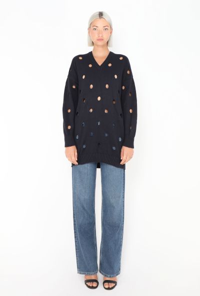 Gianni Versace Early '80s Cut-Out Sweater - 2