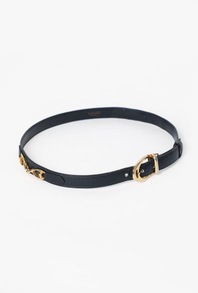 Céline '70s Horsebit Leather Belt - 1