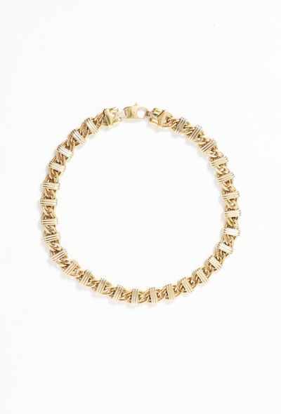 Vintage Fine Jewelry 18k Gold Chainlink Necklace - 2