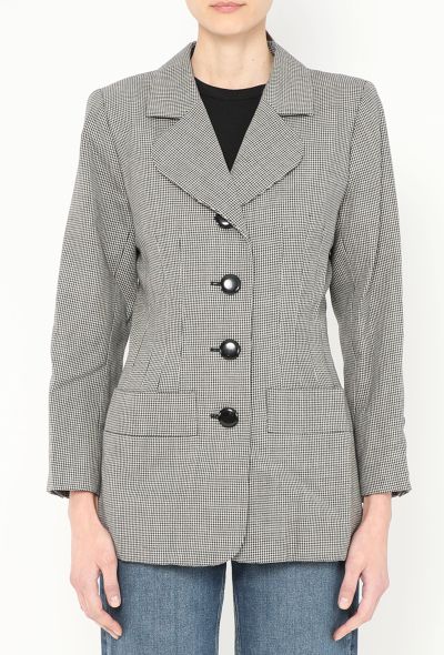 Saint Laurent 1990 Tailored Herringbone Blazer - 1