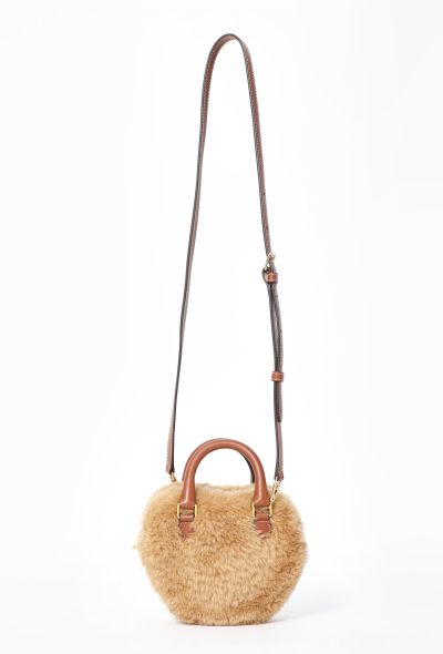 Céline 2022 Shearling Heart Mini Bag - 1