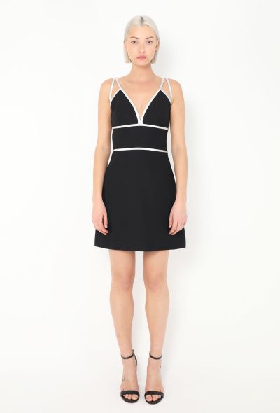 Prada F/W 2014 Metallic Trim Flared Dress - 1