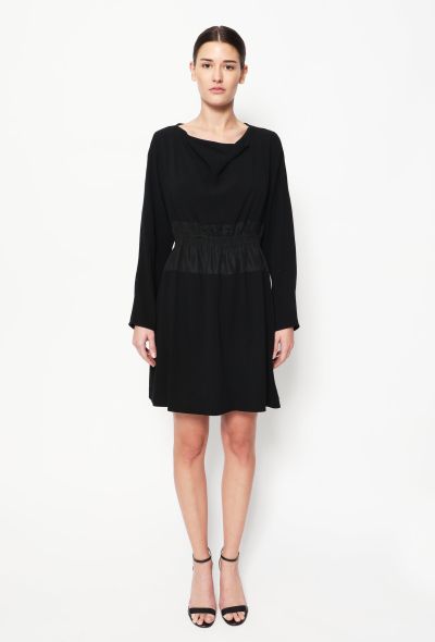 Balenciaga Cinched Silk Crêpe Dress - 1
