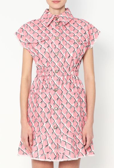 Chanel 2018 Graphic Denim 'CC' Dress - 2