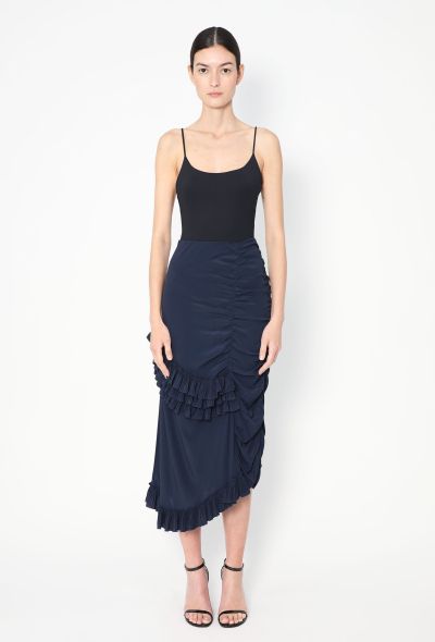 Marni Marni Accordion Ruffled Silk Skirt - 1