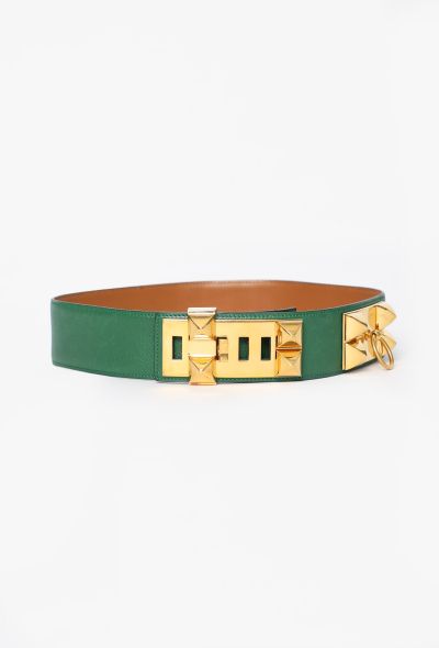 Hermès Epsom 'Collier de Chien' Leather Belt, 1990 - 2