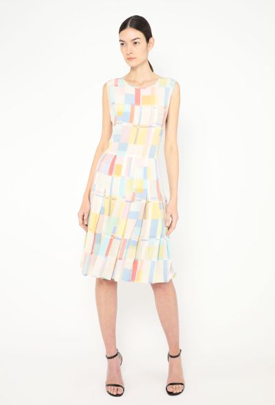 Chanel Rare 1999 Colorblock Chiffon Dress - 1