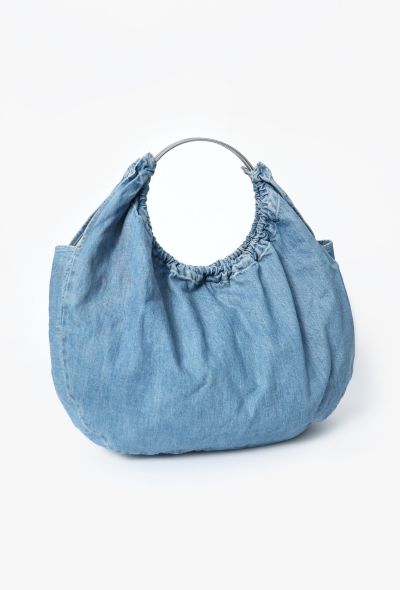 Maison Margiela 2004 Denim Large Hobo Bag - 2