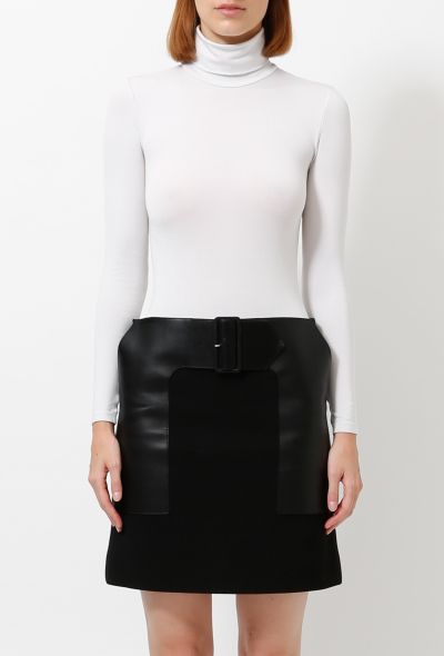 Céline Pre-fall 2012 Belted Wool Skirt - 1