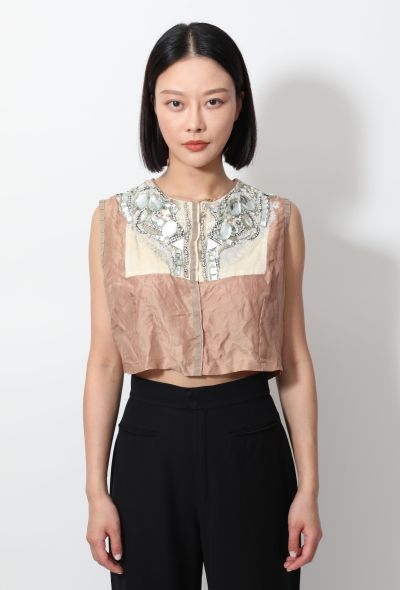 Dries Van Noten Stone Embroidered Bolero - 1