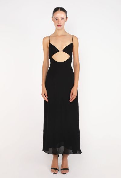 Saint Laurent Open-Back Cut-Out Dress, Resort 2022 - 1