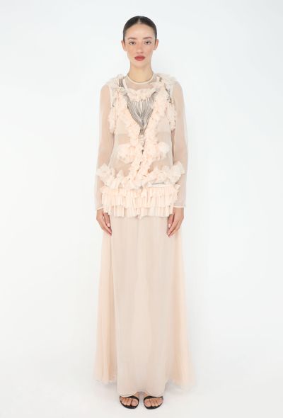 Givenchy S/S 2011 Chiffon Décolleté Zip Gown - 1