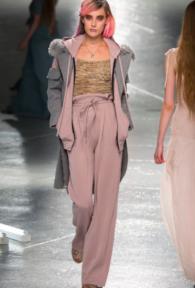 Rodarte F/W 2014 Lavender purple Wide-Leg Trousers - 2
