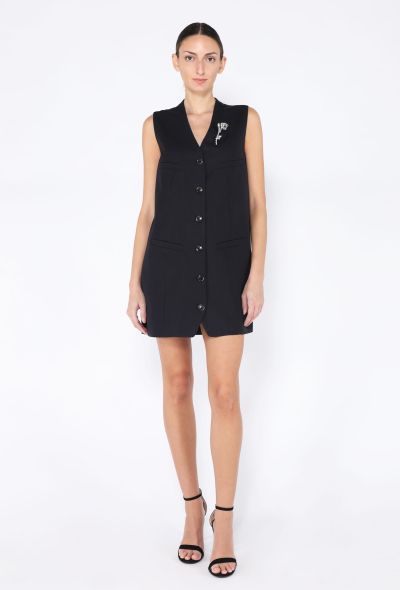 Prada 2024 Gilet Brooch Shift Dress - 2