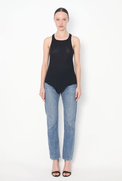 Rick Owens Asymmetrical Cotton Tank - 1