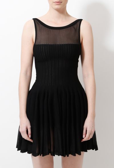 Alaïa Pleated Open Back Dress - 2