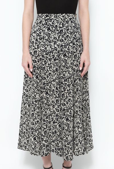 Sonia Rykiel '90s Floral Crêpe Skirt - 2