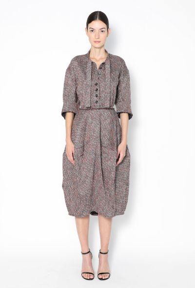 Bottega Veneta S/S 2024 Woven Balloon Dress - 1