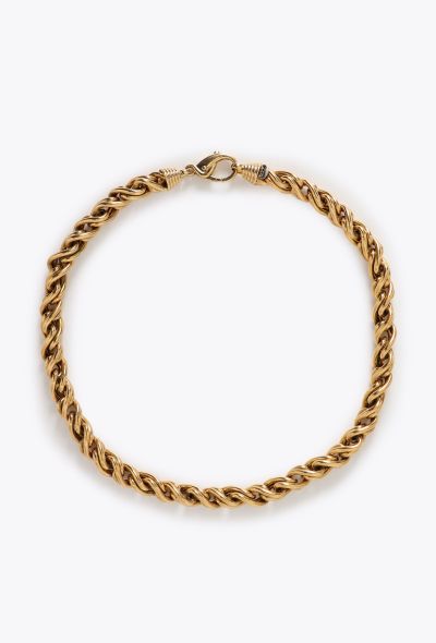 Vintage Fine Jewelry O.J Perrin 18k Yellow Gold Chainlink Necklace - 1