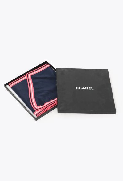 Chanel Quilted 'CC' Silk Scarf - 2