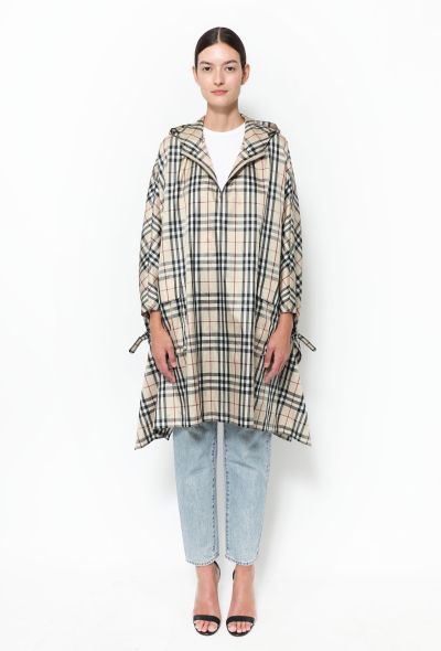 Burberry 'Nova' Plaid Hooded Poncho - 1