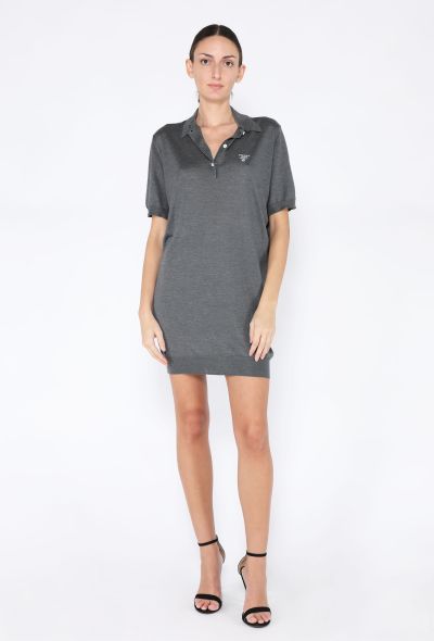 Prada 2024 Silk Logo Polo Dress - 2