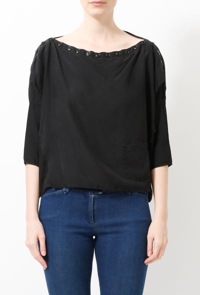 Balenciaga 2003 Buttoned Crop Top - 1