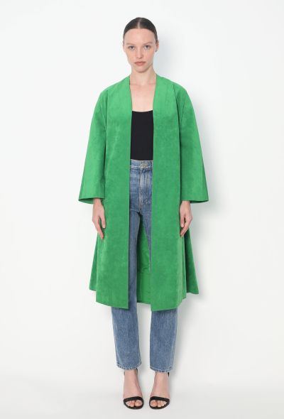 Halston Early '70s Ultrasuede Swing Coat - 1