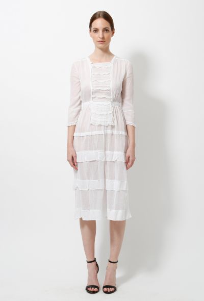 Cotton Lace Victorian Dress - 1