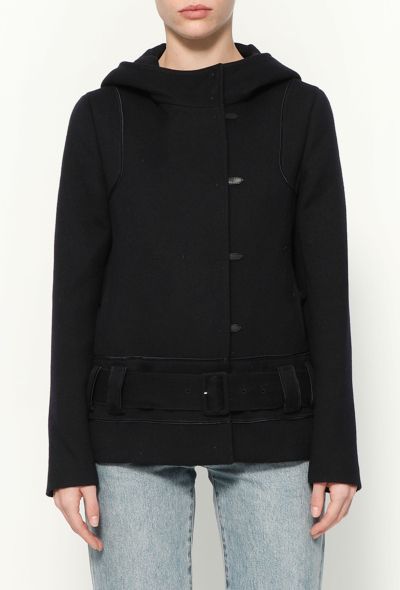 Prada Classic Hooded Wool Jacket - 1