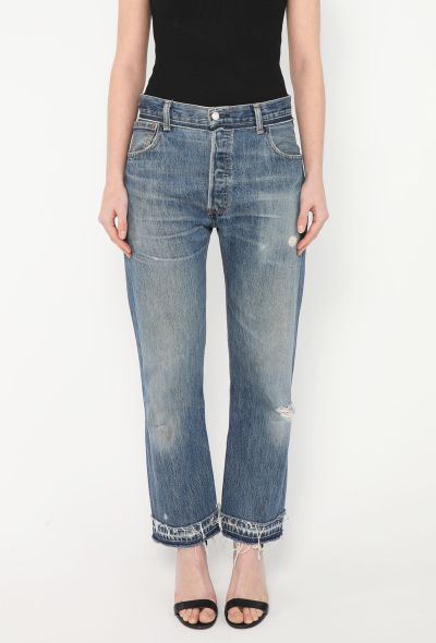 Levi's x Re/Done Distressed Cropped Jeans - 2
