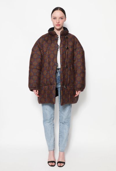 Saint Laurent Vintage Floral Puffer Jacket - 1