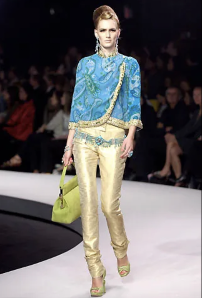 Dior Resort 2008 Metallic Brocade Trousers - 2