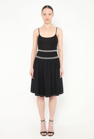 Prada Woven Embroidered Skirt - 1